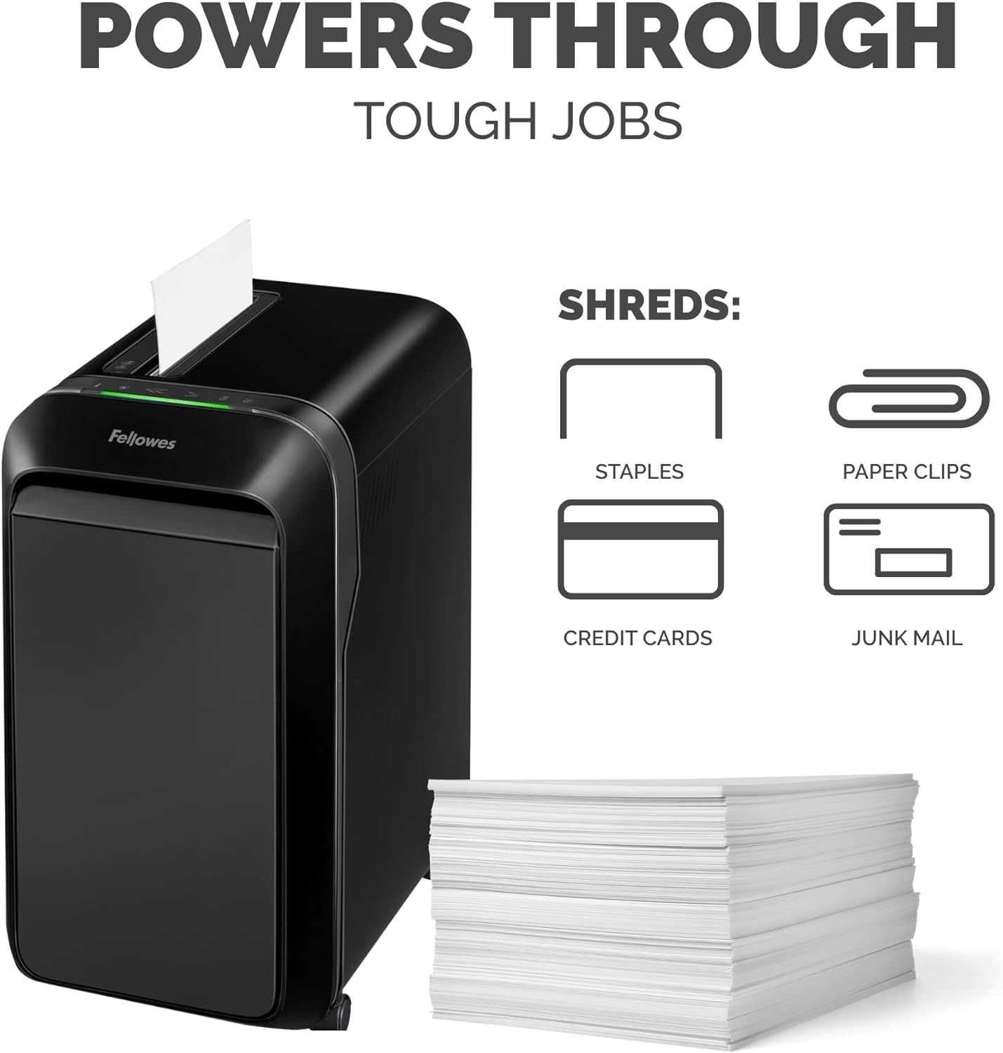 LX22M Powershred Micro Cut 20 Sheet Paper Shredder (Black)