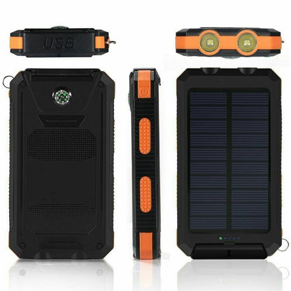 Super 20000Mah USB Portable Charger Solar Power Bank for Iphone Cell Phone 2023