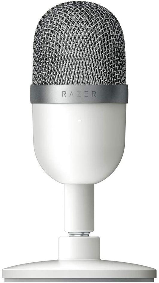 Seiren Mini USB Streaming Microphone: Precise Supercardioid Pickup Pattern - Professional Recording Quality - Ultra-Compact Build - Heavy-Duty Tilting Stand - Shock Resistant - Mercury White