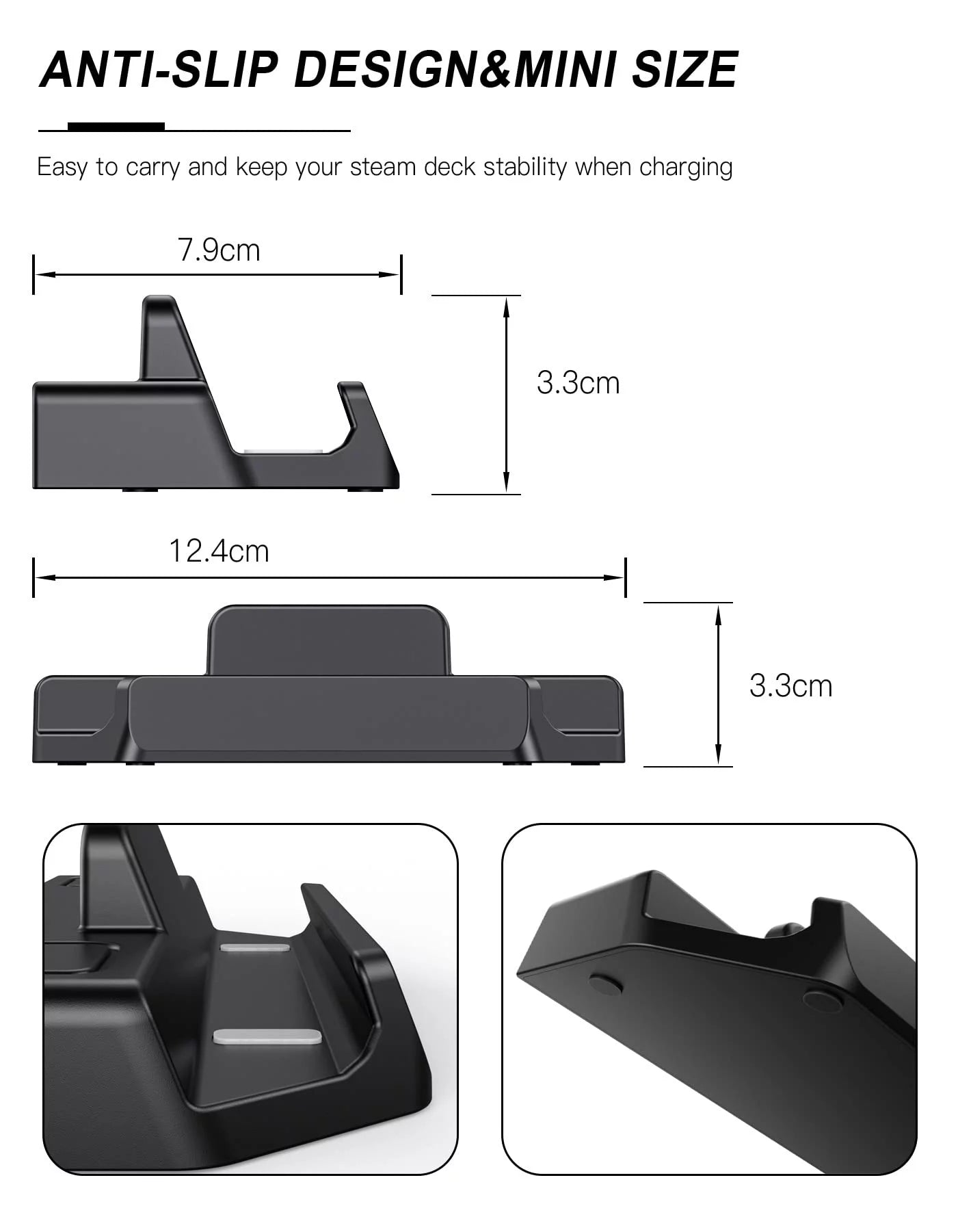 BILIN Steam Deck Dock Compatible with Steam Deck, 6-In-1 Steam Deck Dock with 1000Mbps Gigabit Ethernet,4K@60Hz HDMI 2,3 X USB 3.0 and 100W Speed Charging USB-C Port Compatible Steam Decking Station