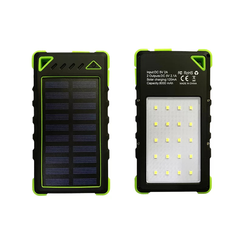 Solar Smartphone Charger with 5 Watt Integrated LED Light